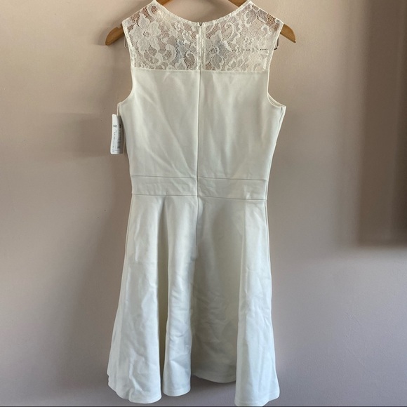 NWT Floral Lace Pleated Little Cocktail Party Dress - Picture 6 of 8